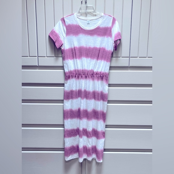 Old Navy Pink and White Striped Dress - Picture 1 of 5